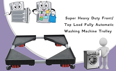 Mahima Gold Heavy Duty Adjustable Appliance Trolley for Refrigerator & Washing Machine