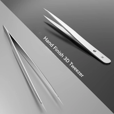 3D Straight Head Titanium Alloy Tweezers - Ultraprecise Curved Head for iPhone Motherboard Repair 3D Straight Head Titanium Alloy Tweezers - Ultraprecise Curved Head for iPhone Motherboard Repair