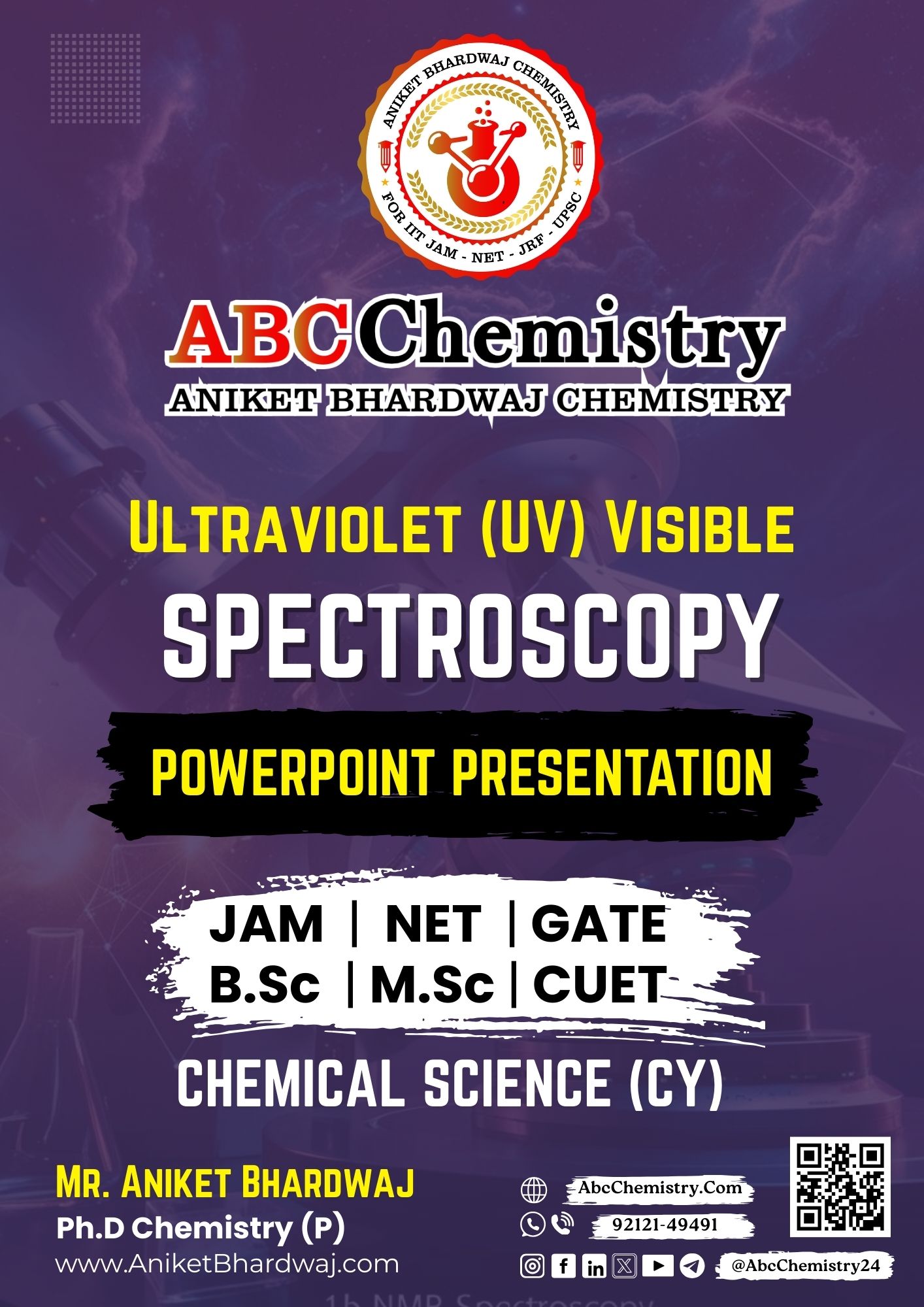 Ultraviolet (UV) Visible SpectroScopy Study Material Ultraviolet (UV) Visible SpectroScopy Study Material