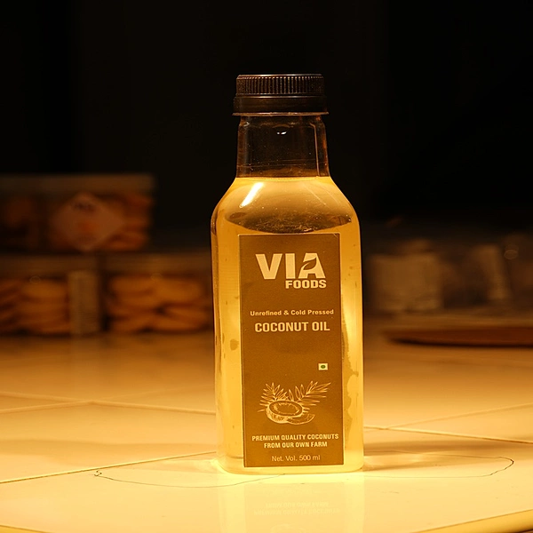 VIA Foods Unrefined & Cold Pressed Coconut oil-500ml