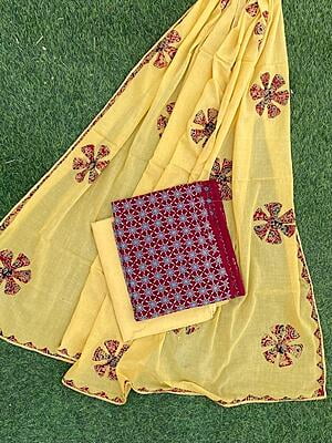 Ajrakh Suit With Dual Tone Patchwork Dupatta Catalogue 1-21 Ajrakh Suit With Dual Tone Patchwork Dupatta Catalogue 1-21