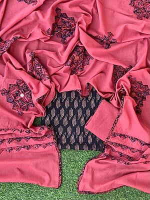 Ajrakh Suit With Mirror Work Dupatta Catalogue 2-2 Ajrakh Suit With Mirror Work Dupatta Catalogue 2-2