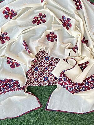 Ajrakh Suit With Mirror Work Dupatta Catalogue 2-20 Ajrakh Suit With Mirror Work Dupatta Catalogue 2-20