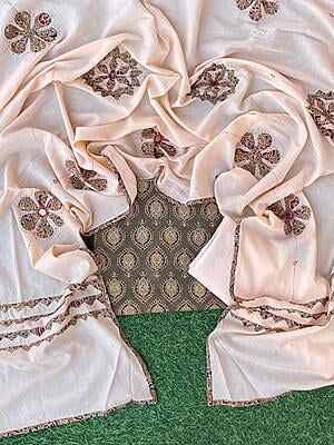 Ajrakh Suit With Mirror Work Dupatta Catalogue 2-25 Ajrakh Suit With Mirror Work Dupatta Catalogue 2-25