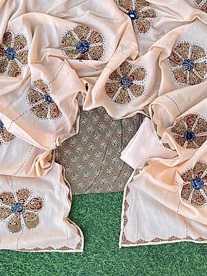 Ajrakh Suit With Mirror Work Dupatta Catalogue 2-27 Ajrakh Suit With Mirror Work Dupatta Catalogue 2-27