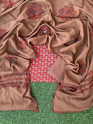 Ajrakh Suit With Mirror Work Dupatta Catalogue 2-43 Ajrakh Suit With Mirror Work Dupatta Catalogue 2-43
