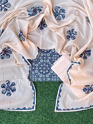 Ajrakh Suit With Mirror Work Dupatta Catalogue 2-5 Ajrakh Suit With Mirror Work Dupatta Catalogue 2-5