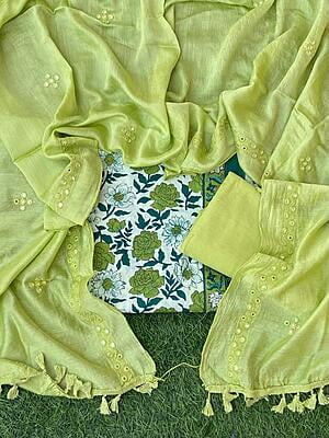 Ajrakh Suit With Mirror Work Dupatta Catalogue 3-11 Ajrakh Suit With Mirror Work Dupatta Catalogue 3-11