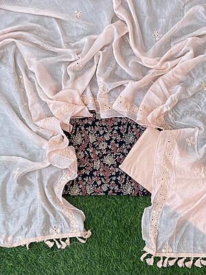 Ajrakh Suit With Mirror Work Dupatta Catalogue 3-13 Ajrakh Suit With Mirror Work Dupatta Catalogue 3-13