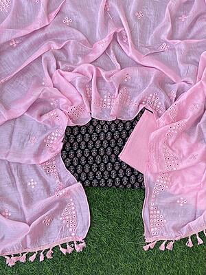 Ajrakh Suit With Mirror Work Dupatta Catalogue 3-8 Ajrakh Suit With Mirror Work Dupatta Catalogue 3-8