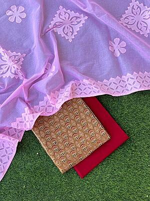 Ajrakh Suit With Patch Work Dupatta Catalogue 3-14 Ajrakh Suit With Patch Work Dupatta Catalogue 3-14