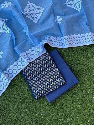 Ajrakh Suit With Patch Work Dupatta Catalogue 3-17 Ajrakh Suit With Patch Work Dupatta Catalogue 3-17