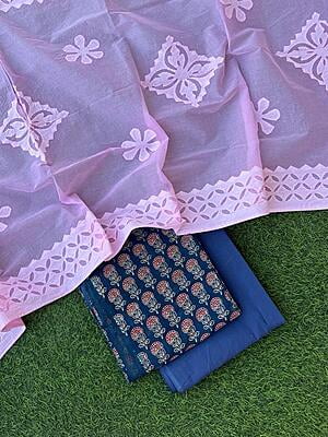 Ajrakh Suit With Patch Work Dupatta Catalogue 3-20 Ajrakh Suit With Patch Work Dupatta Catalogue 3-20