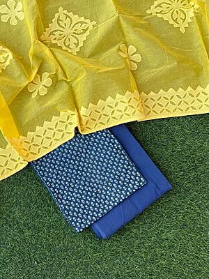 Ajrakh Suit With Patch Work Dupatta Catalogue 3-21 Ajrakh Suit With Patch Work Dupatta Catalogue 3-21