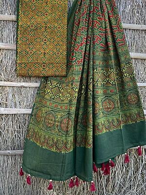Ajrakh Printed Top-Dupatta Set-13