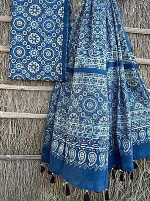 Ajrakh Printed Top-Dupatta Set-22