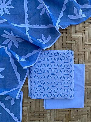 Applique Unstitched Suit With Applique Top Catalogue 2-14