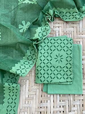 Applique Unstitched Suit With Applique Top Catalogue 2-15