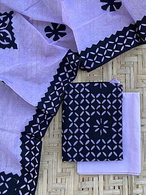 Applique Unstitched Suit With Applique Top Catalogue 2-25