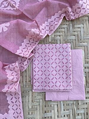 Applique Unstitched Suit With Applique Top Catalogue 2-3