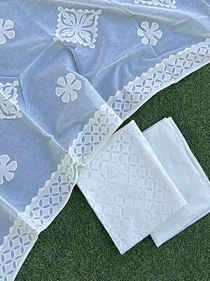 Applique Unstitched Suit With Applique Top Series 1-11