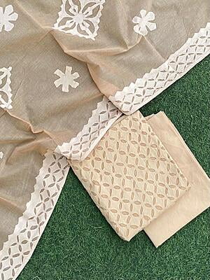 Applique Unstitched Suit With Applique Top Series 1-16