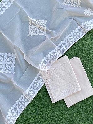 Applique Unstitched Suit With Applique Top Series 1-22