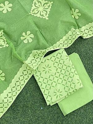 Applique Unstitched Suit With Applique Top Series 1-26