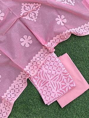 Applique Unstitched Suit With Applique Top Series 1-31