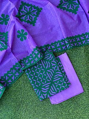 Pure Cotton Suit With Applique Top And Dupatta Catalogue 3-23