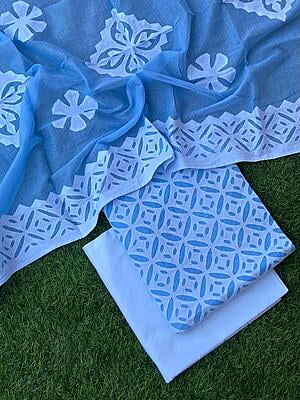 Pure Cotton Suit With Applique Top And Dupatta Catalogue 5-26 Pure Cotton Suit With Applique Top And Dupatta Catalogue 5-26