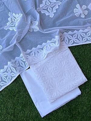 Pure Cotton Suit With Applique Top And Dupatta Catalogue 5-30 Pure Cotton Suit With Applique Top And Dupatta Catalogue 5-30