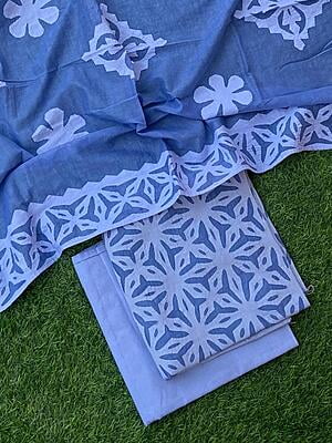 Pure Cotton Suit With Applique Top And Dupatta Catalogue 5-31 Pure Cotton Suit With Applique Top And Dupatta Catalogue 5-31