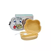 Frog Shape BPA Free Lunch Tiffin Box with 2 Compartments for Kids