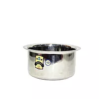 Premium 1.5 Ltr Stainless Steel Tope- Patila for Cooking