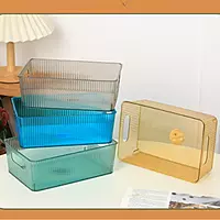 Smoked Plastic Storage Basket