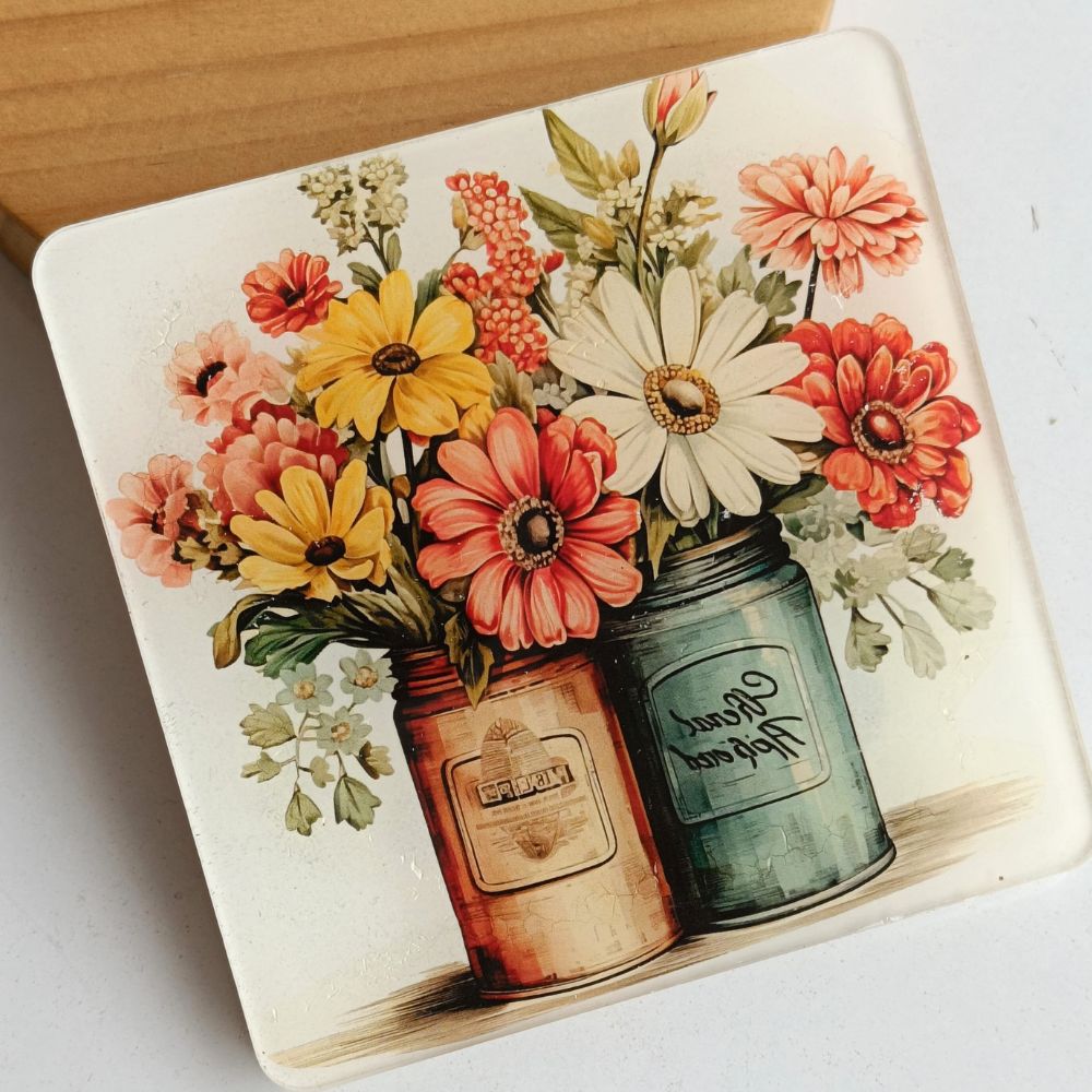 Vintage Floral Needle Minder Large