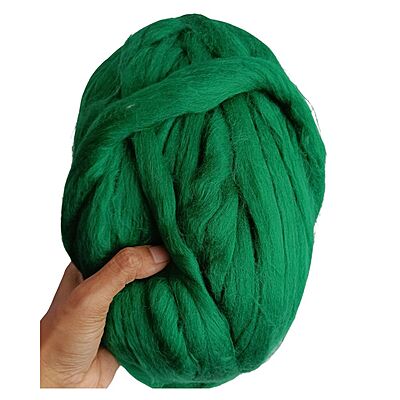 Bulky Finger Knitting Yarn- Green