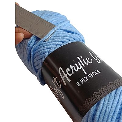Soft Acrylic Yarn 8 ply Denim Blue Soft Acrylic Yarn 8 ply Denim Blue