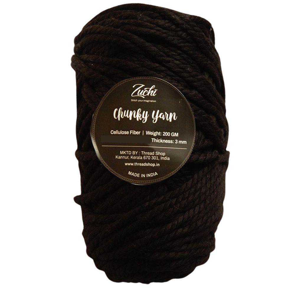 Zuchi Chunky Yarn-Black Zuchi Chunky Yarn-Black