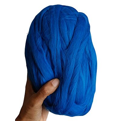 Bulky Finger Knitting Yarn- Blue
