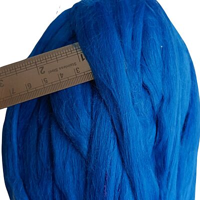 Bulky Finger Knitting Yarn- Blue