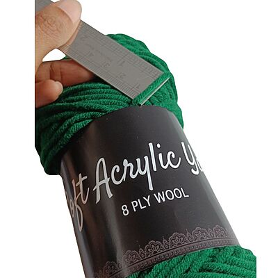 Soft Acrylic Yarn 8 ply Dark Green Soft Acrylic Yarn 8 ply Dark Green