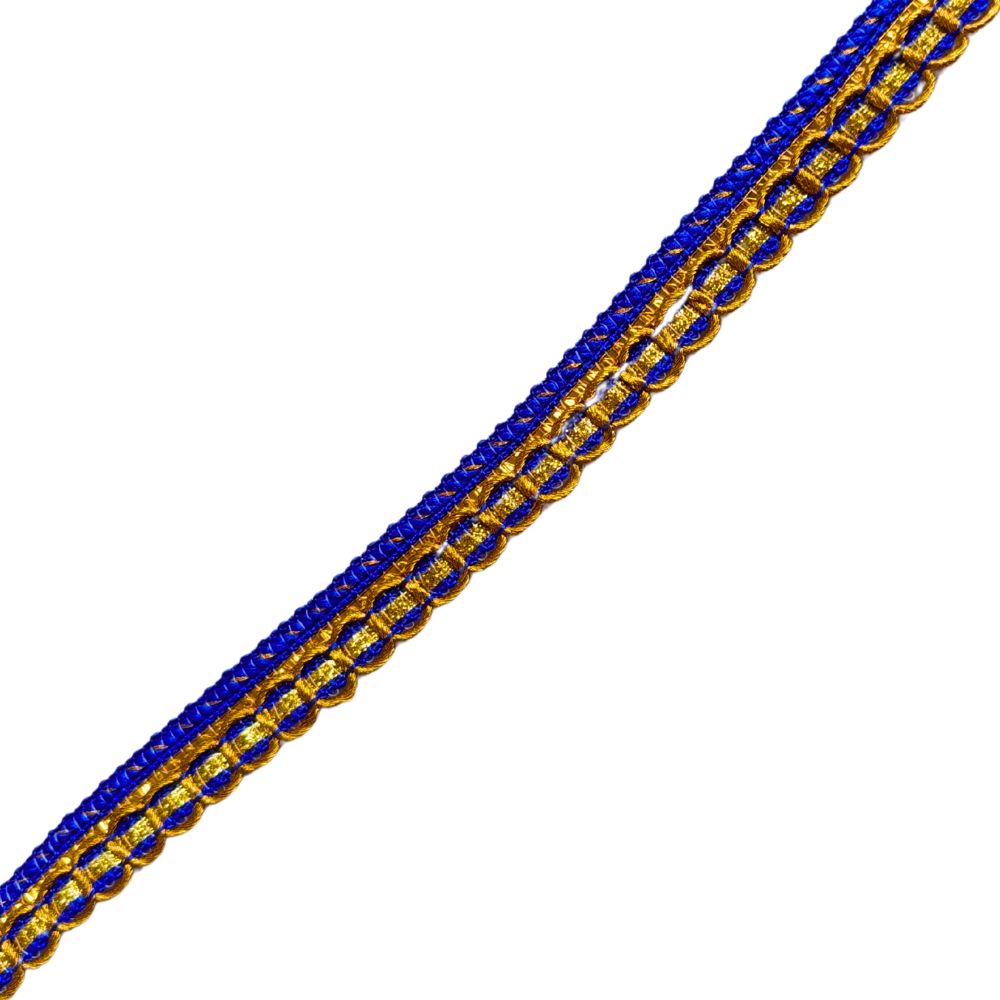 Fancy Color Lace 103- Royal Blue with Gold