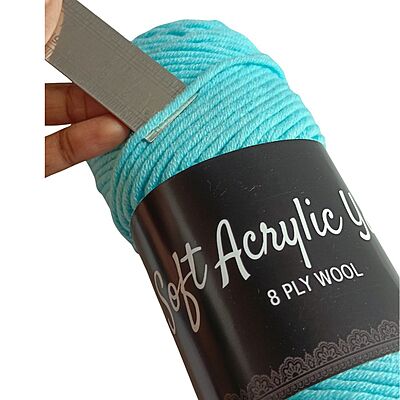 Soft Acrylic Yarn 8 ply Sea Blue Soft Acrylic Yarn 8 ply Sea Blue