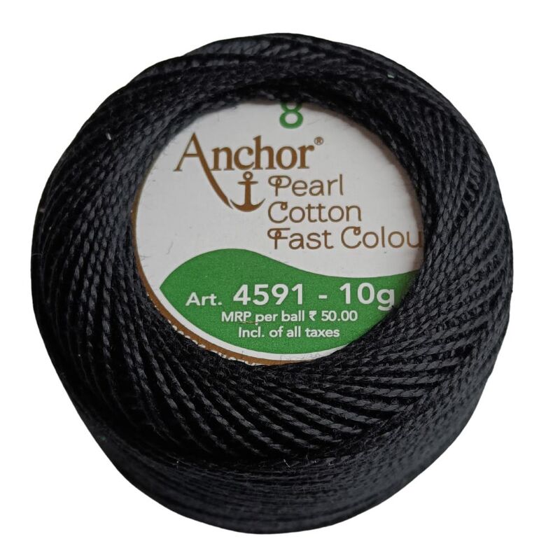 Anchor Pearl Cotton Black Anchor Pearl Cotton Black