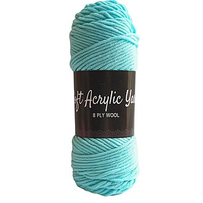 Soft Acrylic Yarn 8 ply Sea Blue Soft Acrylic Yarn 8 ply Sea Blue