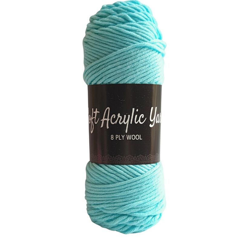 Soft Acrylic Yarn 8 ply Sea Blue Soft Acrylic Yarn 8 ply Sea Blue