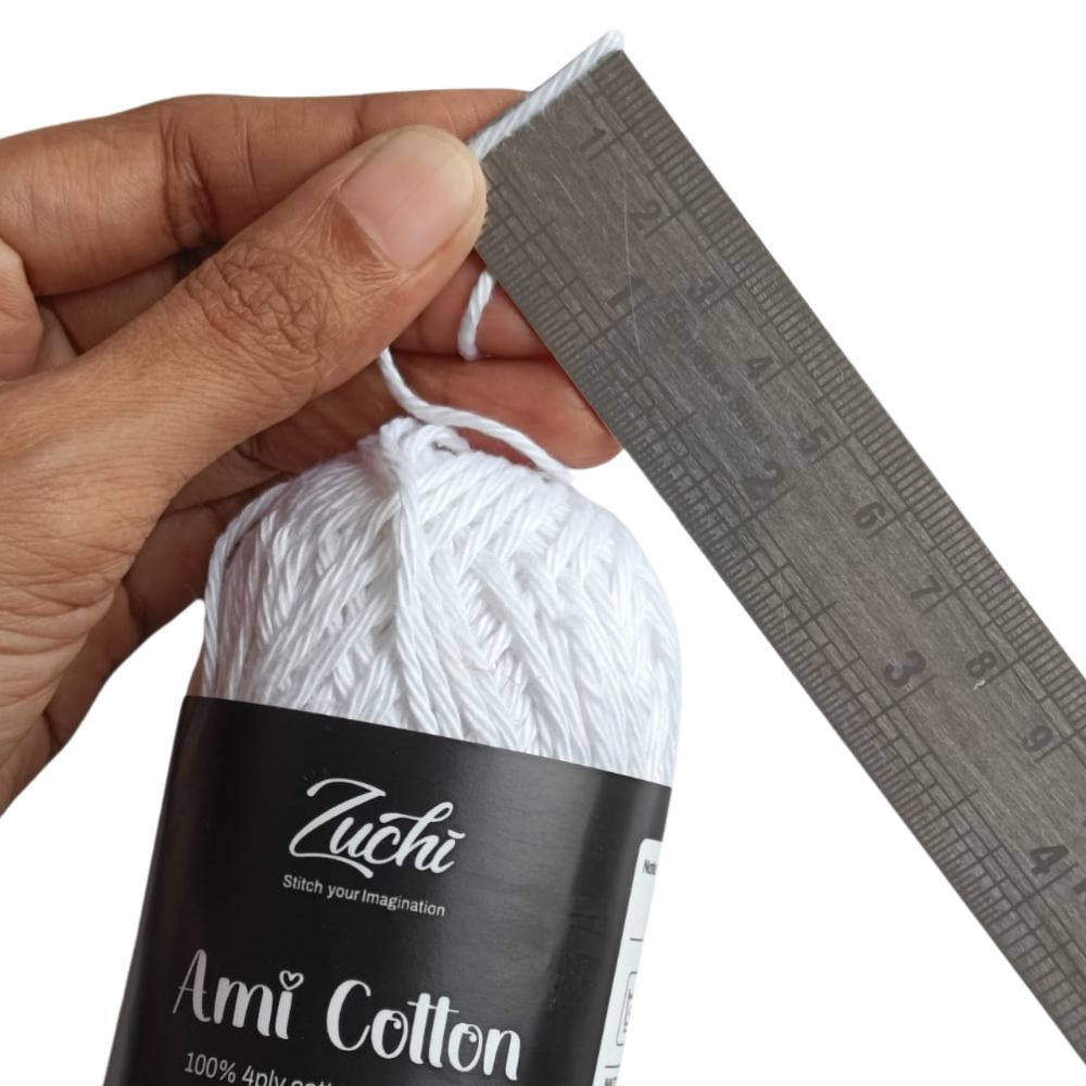 Zuchi Ami Cotton Yarn White Zuchi Ami Cotton Yarn White