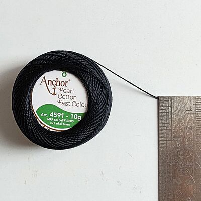 Anchor Pearl Cotton Black Anchor Pearl Cotton Black
